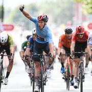 Ethan Hayter of INEOS Grenadiers wins stage five of the 2021 Tour of Britain in Warrington.
