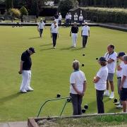 Action at Shire Park Bowls Club (Tewin).