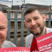 Labour's new councillors for the Potters Bar Furzefield ward, Cllr Christian Gray and Cllr Chris Myers. Picture: Potters Bar Labour