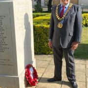 Cllr Roger Trigg on Remembrance Sunday 2020. Picture: WHBC