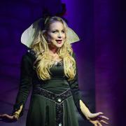 The Wicked Queen, played by Rita Simons, in St Albans pantomime Snow White and the Seven Dwarfs at The Alban Arena