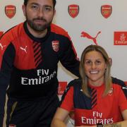Kelly Smith signs a new contract for the Arsenal Ladies. Picture by Arsenal Media Group