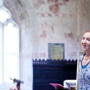 Jane Hawking speaking at the second Flamstead Book Festival [Picture: Alex Ridley]