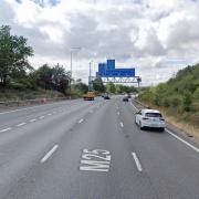 The crash took place on the M25, between J24 for Potters Bar and J23 for South Mimms.