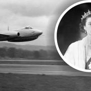 The Queen was in Hatfield for the 1951 Air Race, but things didn't go to plan.