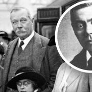 Sir Arthur Conan Doyle played a key role in the case of George Edalji (inset).