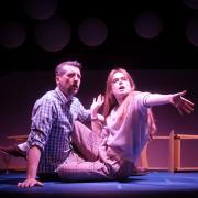 Kelsey Cooke and Steven Deaville as Marianne and Roland in Constellations at Welwyn Garden City's Barn Theatre
