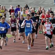 Start of 2015 Welwyn Half Marathon.