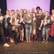 All the winners who were present at the Award Ceremony of the 2022 Welwyn Garden City Youth Drama Festival at the Barn Theatre in WGC.