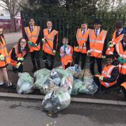 Onslow St Audrey's School children have been out twice to clean up Hatfield.