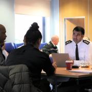 The first Race Inclusion Board meeting at the Police Headquarters in Welwyn Garden City.
