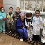 The children of Holwell Primary School had dressed up in costumes to commemorate Science Day.