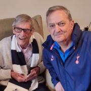 Harry and Gary Mabbutt at McCarthy & Stone Mandeville Court in Potters Bar.