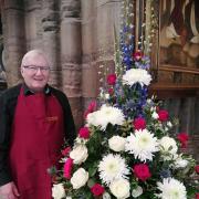 Florist David Thomson will give a demonstration in aid of Isabel Hospice.