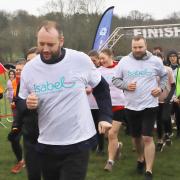 Competitors taking part in the Muddy Mayhem for Isabel Hospice.