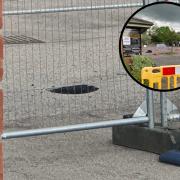 A metre deep sinkhole has appeared in a car park in Welwyn Garden City.