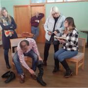CADS rehearsing Don’t Blame it on the Boots by Nick Warburton.