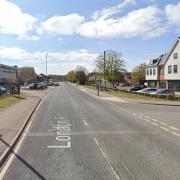 The incident occurred in London Road in Woolmer Green.