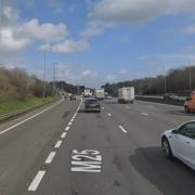 The incident occurred near junction 24 of the M25