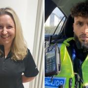 Inspector Kelly Day and PC Mo Fahad of Hertfordshire Constabulary's new Diversity, Equality and Inclusion Team.
