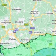 The Hertfordshire areas closes to the ULEZ.