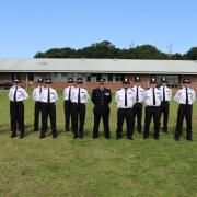 Herts Deputy Chief Constable Bill Jephson, centre, at the August 10 passing out parade.