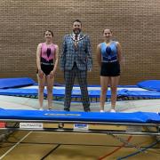 Mayor of Hertsmere, Cllr Chris Myers, at Zenith Trampolining Club that received funding.