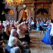 Care home residents watched opera performers at Knebworth House