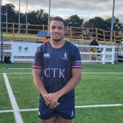 Brendon Marume scored one of the five tries in Welwyn's win over Cheshunt. Picture: WELWYN RFC