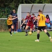 Brad Wadkins scored the only goal for WGC against Bedford Town. Picture: LINDA BABAIE