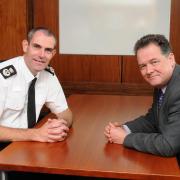 Chief Constable Charlie Hall and   Police and Crime Commissioner David Lloyd