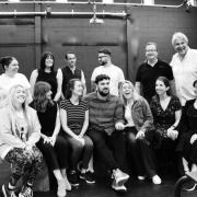The cast of 'Company' at the WyllyottsTheatre
