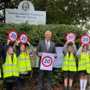 Cllr Phil Bibby opened the new zone at Commonswood School.