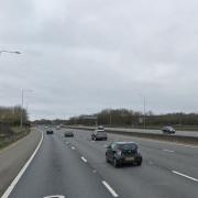 The M25, between London Colney and the A1(M).