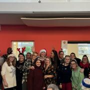 Staff at Hartwig Care celebrating Christmas