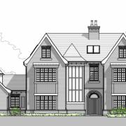 Proposed elevation for plot one at 106 Harmer Green Lane.