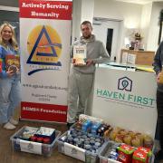 AGMS Foundation donating food to Haven First in Stevenage