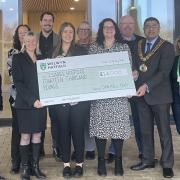 Isabel Hospice receive the £14,000 donation