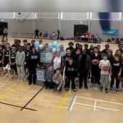 Oaklands College Wolves Basketball Club sports shoe donation
