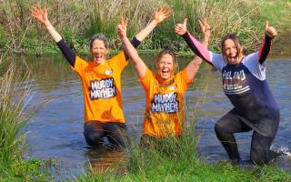 The Muddy Mayhem charity obstacle course fun run.