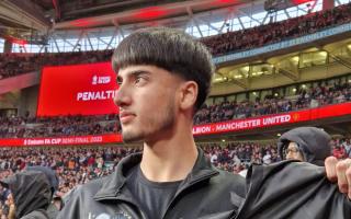 17-year-old Imad at Wembley.