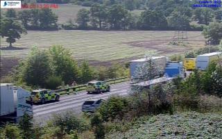 The crash took place on the road's anticlockwise carriageway.
