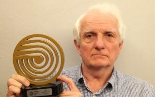 David Hughes of Green Belt Motor Club with the national award. Picture: ROBERT TAYLOR